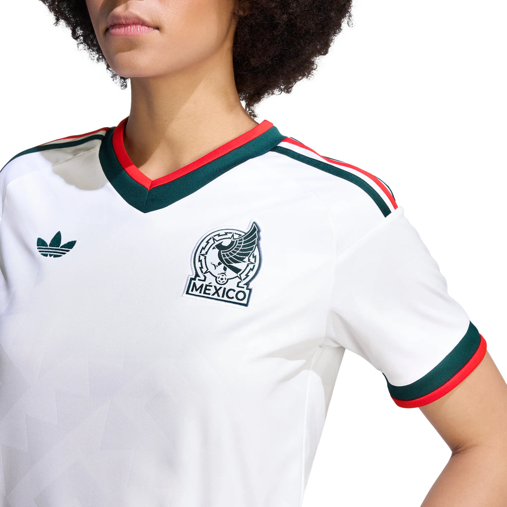 adidas Mexico Away Womens Soccer Jersey 2026 White