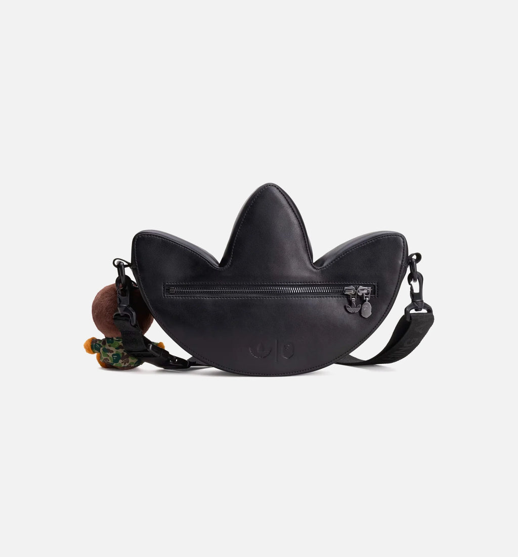 Bape Trefoil Shoulder Mens Bag Black