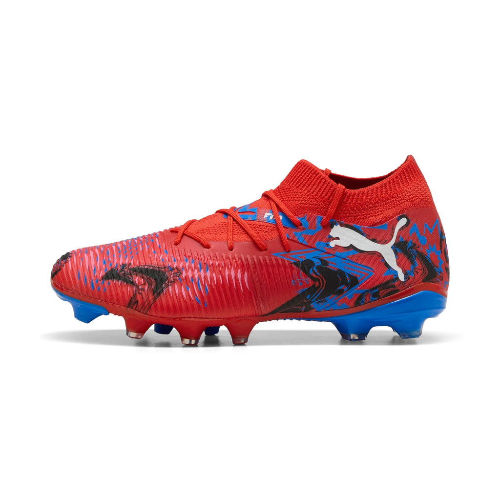 PUMA Future 8 Match Play Makers FG AG Mens Soccer Cleats Red Black Blue
