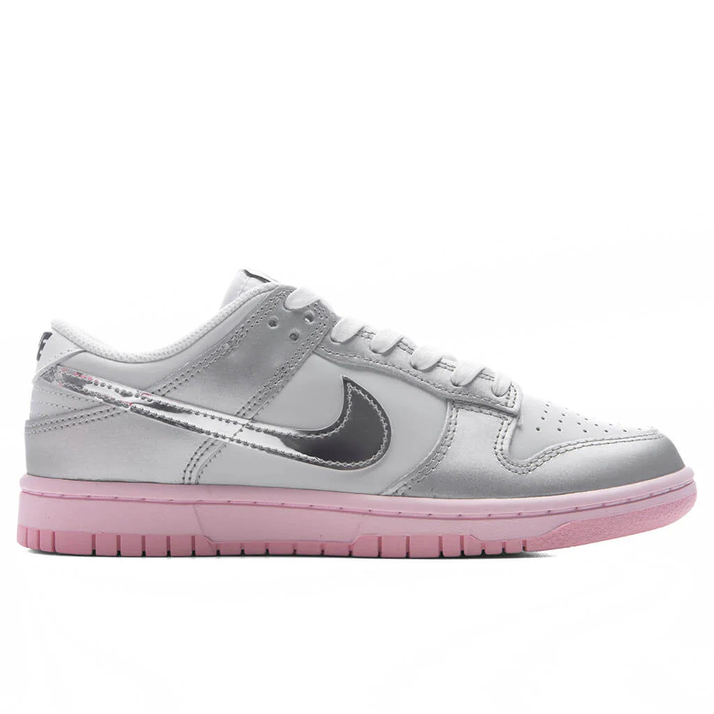 Womens Dunk Low LX Photon Dust Metallic Silver Pink Foam