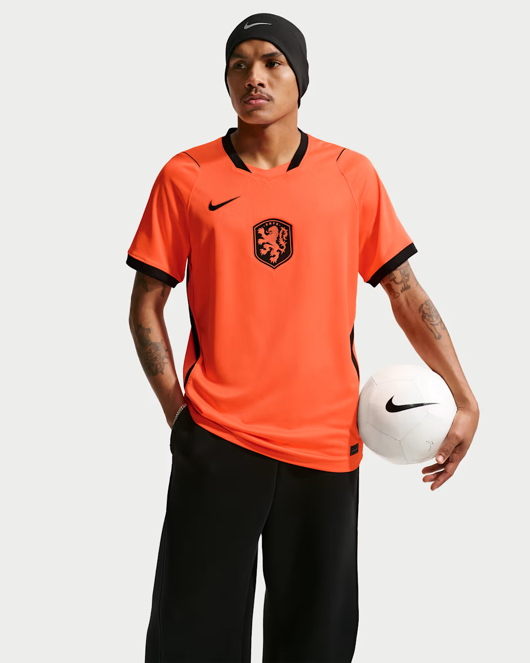 Nike Netherlands Home Mens Jersey 2026 Hyper Crimson Black