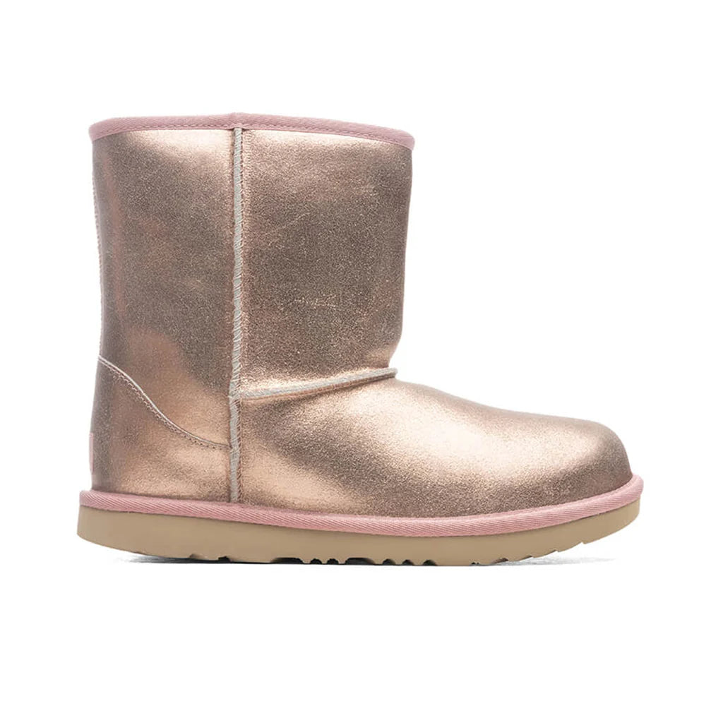 Kids Classic II Boot Metallic Glitter Rose Gold