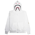 2nd Shark Full Zip Hoodie White