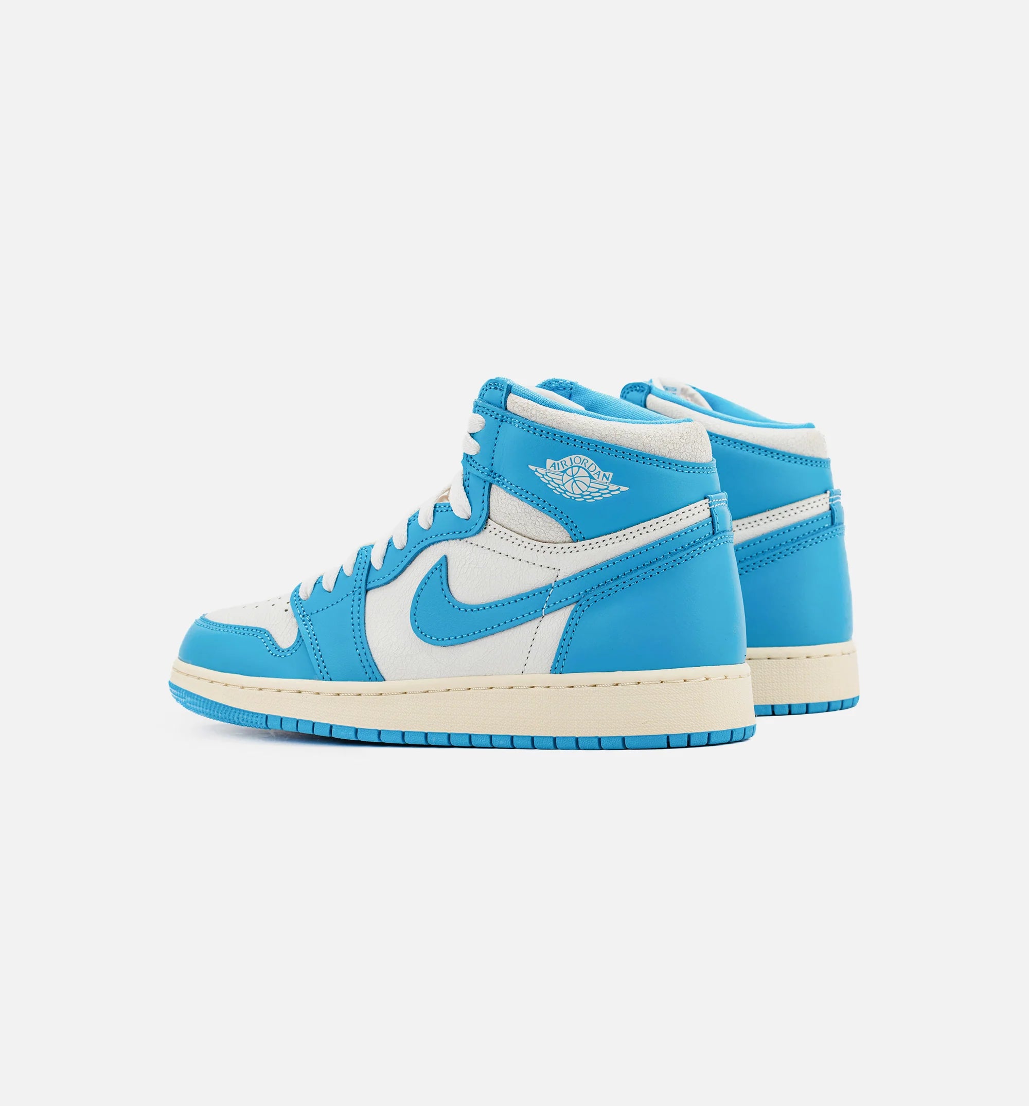 Air Jordan 1 Retro High OG UNC Reimagined Grade School Lifestyle Shoe Dark Powder Blue Sail