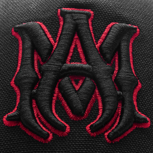 Stars MA Canvas Hat Black Red