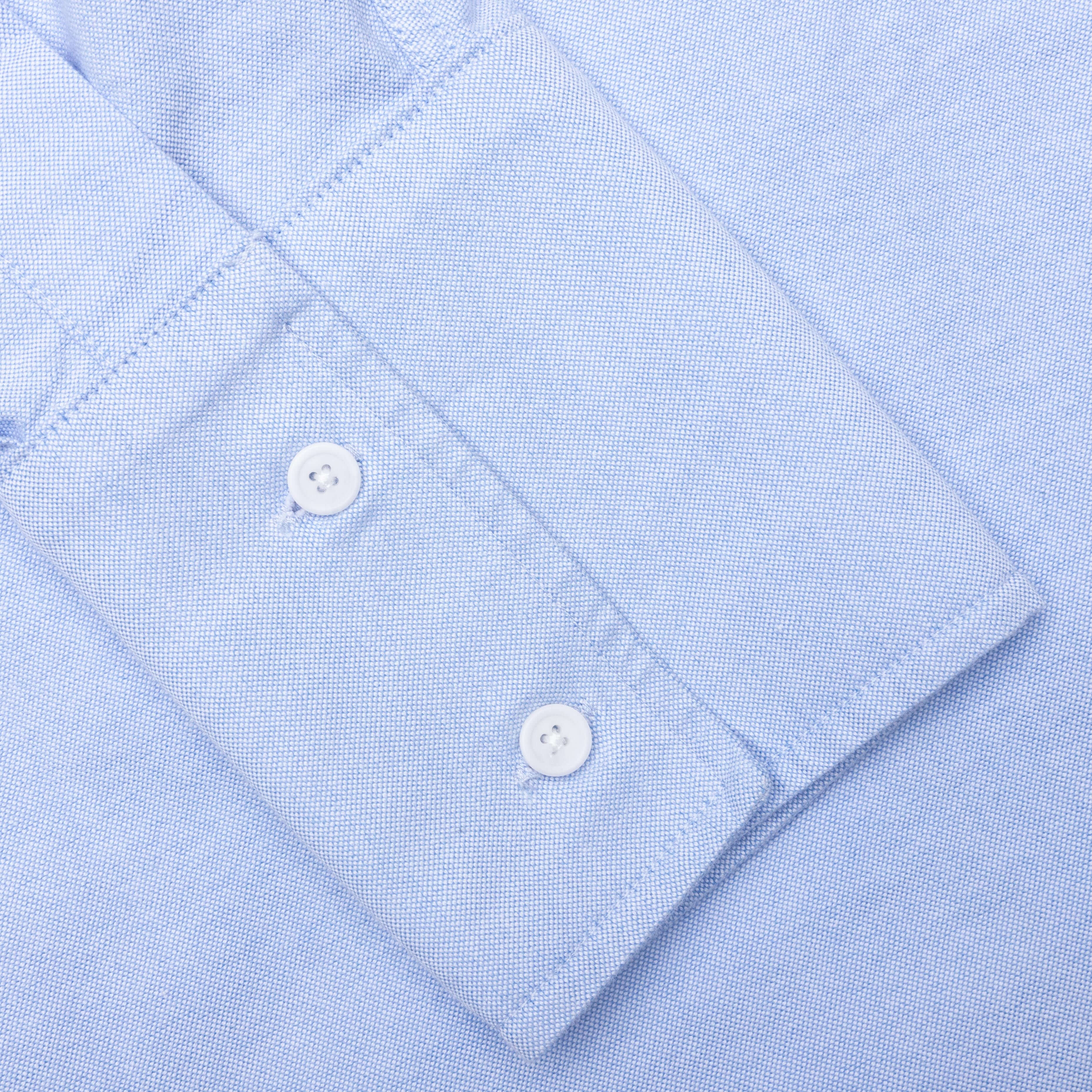 Enamel Button Oversized Shirt Light Blue
