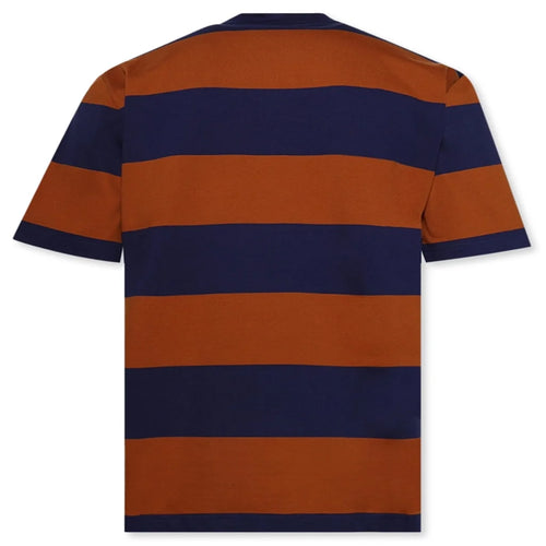 Maxi Stripe T Shirt Ocean Tobacco