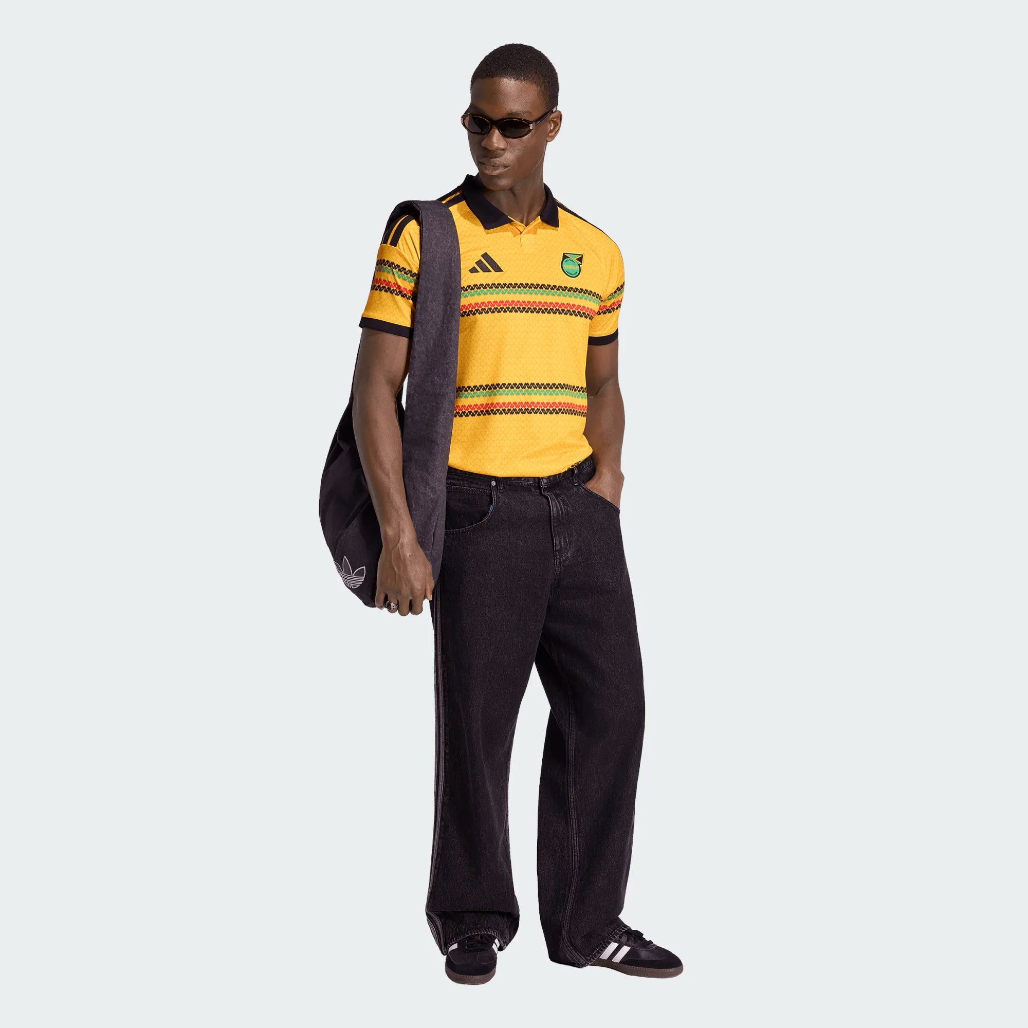 adidas Jamaica Home Mens Soccer Jersey 2026 Gold