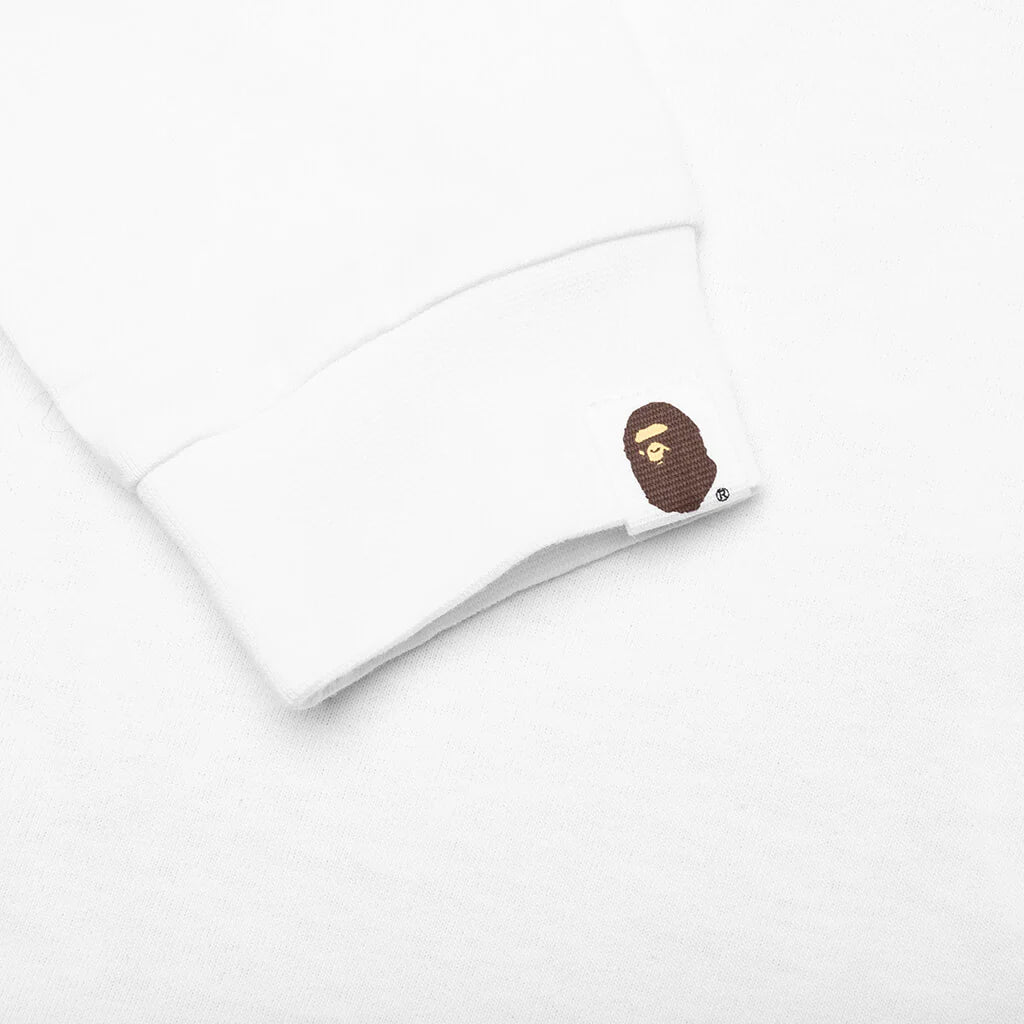 Kids ABC Camo Shark L S Tee White Green