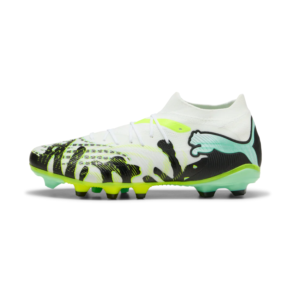 PUMA Future 9 Match Creativity FG AG Firm Ground Artificial Ground Mens Soccer Cleats Yellow White