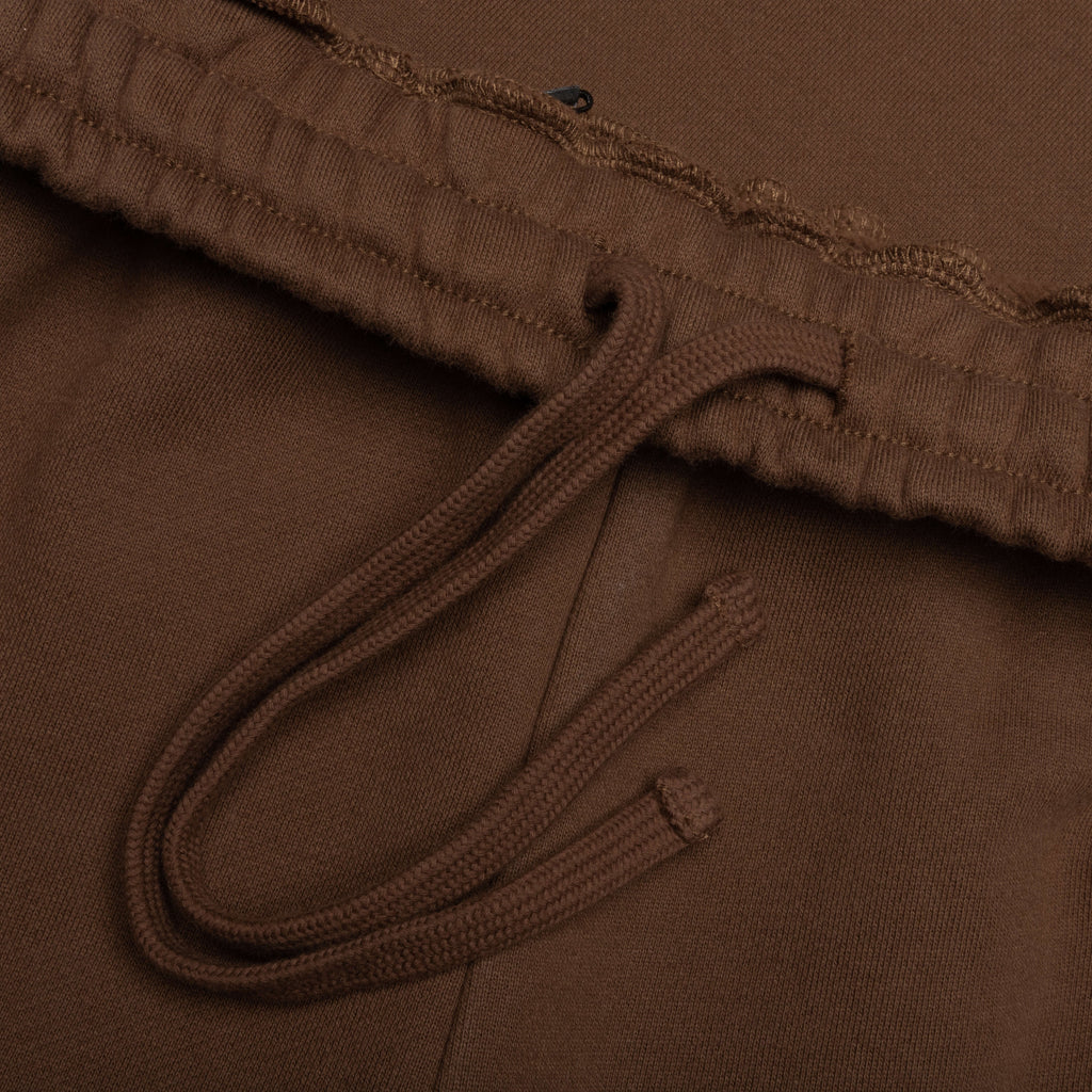 Embroidered Sweatpants Walnut W Cream