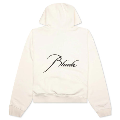 Zip Up Hoodie Vintage White