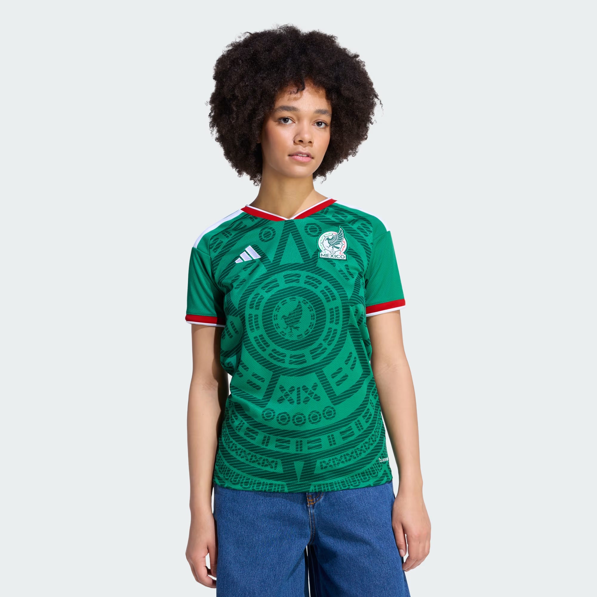adidas Mexico Home Womens Soccer Jersey 26 Green