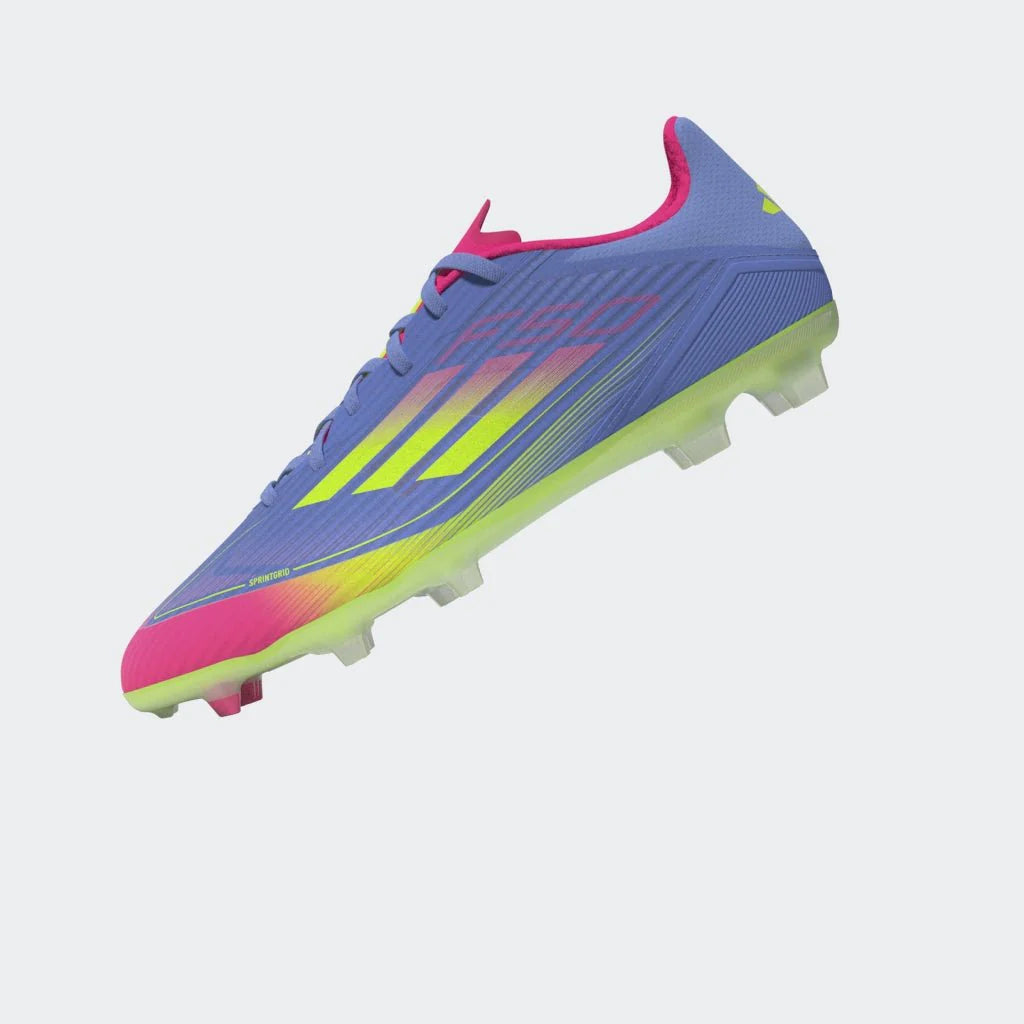 adidas F50 League Firm Multi Ground Boots Blue Fusion Lucid Lemon Lucid Pink