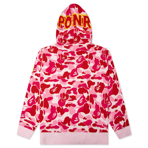 ABC Camo 2nd Shark Full Zip Hoodie Pink