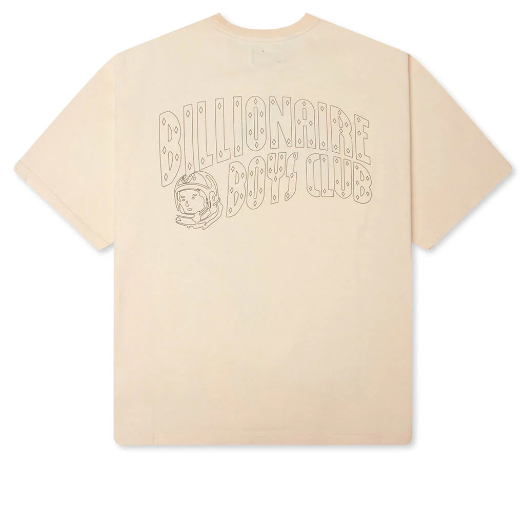 Faded Helmet S S Knit Tee Ecru