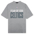 Fear of God Essentials x NBA Celtics 90s Tee Concrete Heather