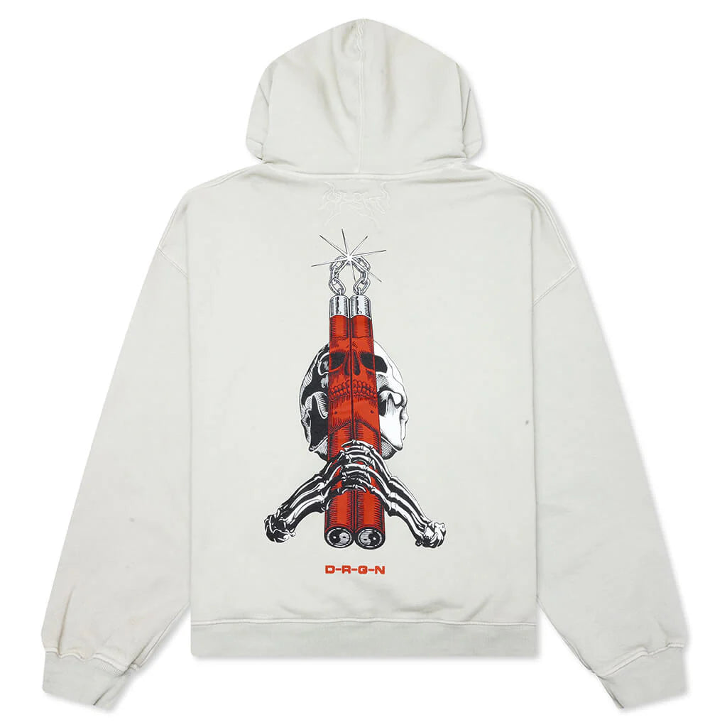 Bones II Oversized Hoodie Cement Corrosion