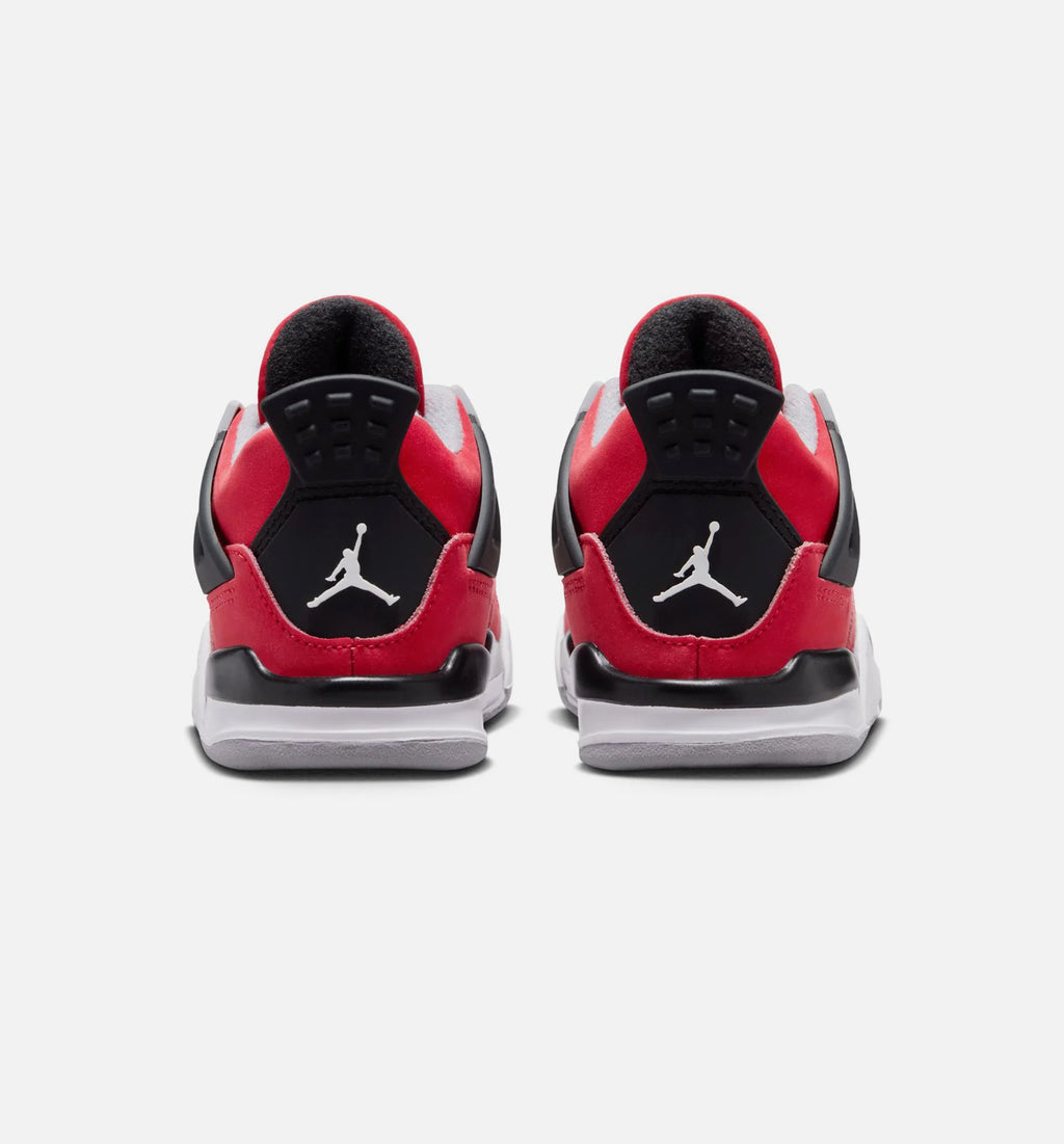 Air Jordan 4 Retro Toro Bravo Infant Toddler Lifestyle Shoe Fire Red White Black Cement Grey Free Shipping