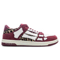Leopard Skel Top Low Burgundy