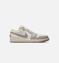Air Jordan 1 Low Mens Lifestyle Shoe Sail Fire Red College Grey Hemp