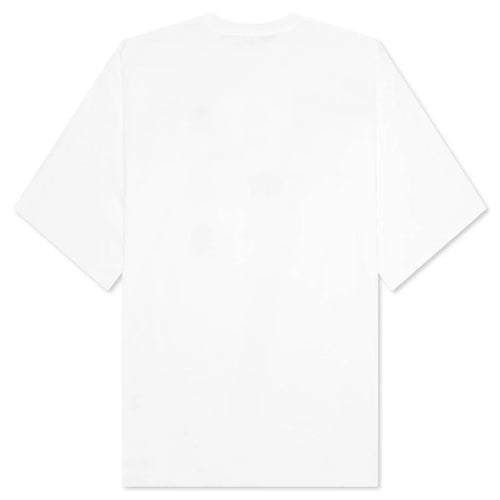 Organic Cotton T Shirt With Marni Dripping Print Lily White