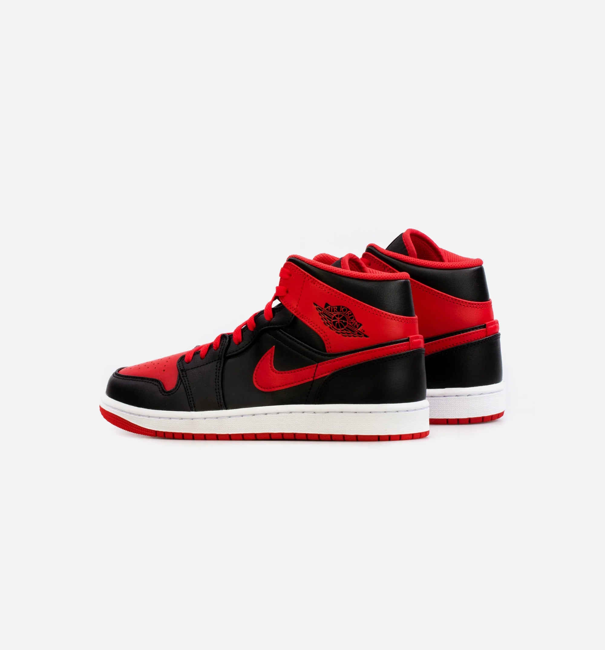 Air Jordan 1 Mid Alternate Bred Mens Lifestyle Shoe Red Black