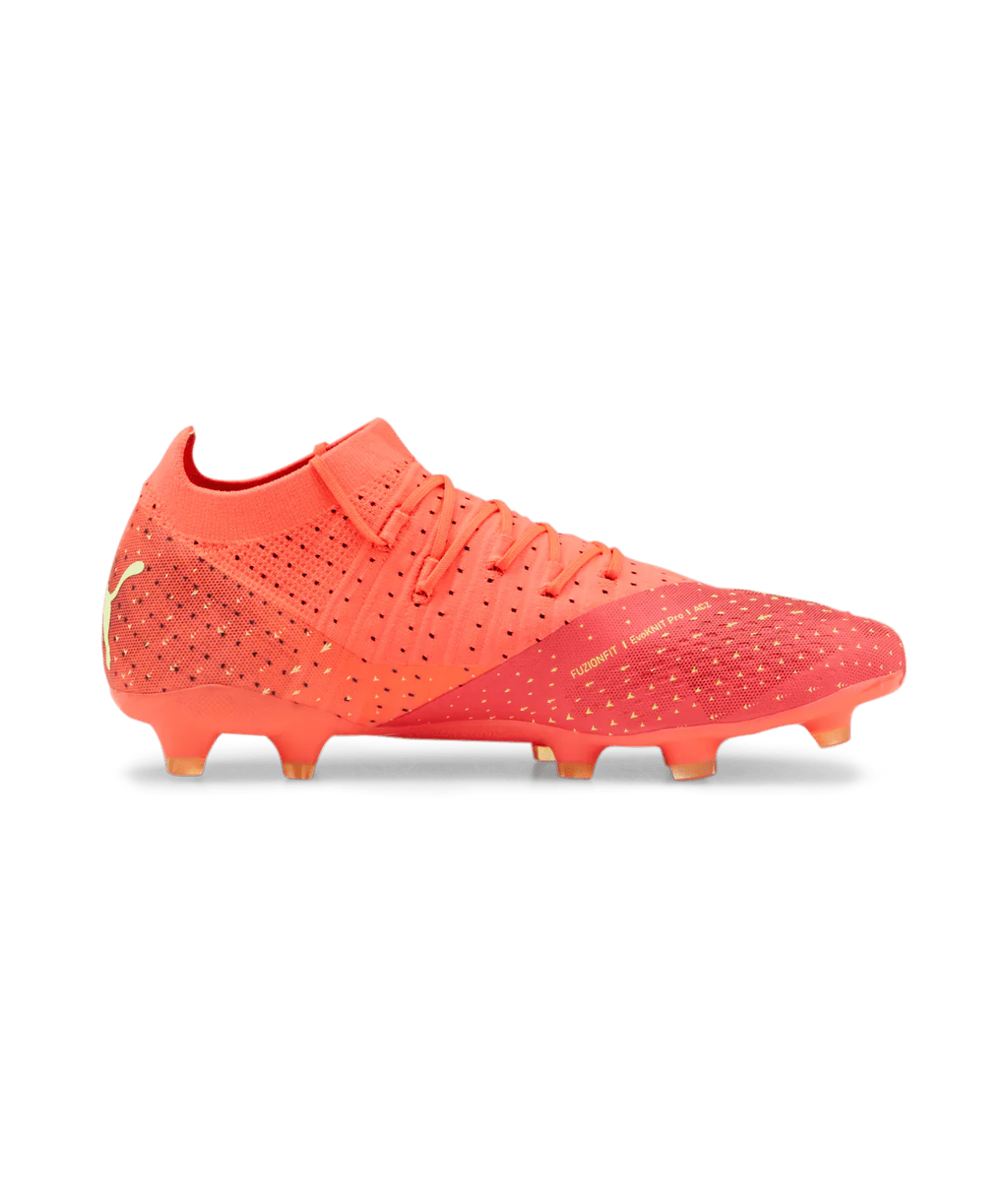 PUMA Future Z 34 FG AG Soccer Cleats Fiery Coral Black Salmon