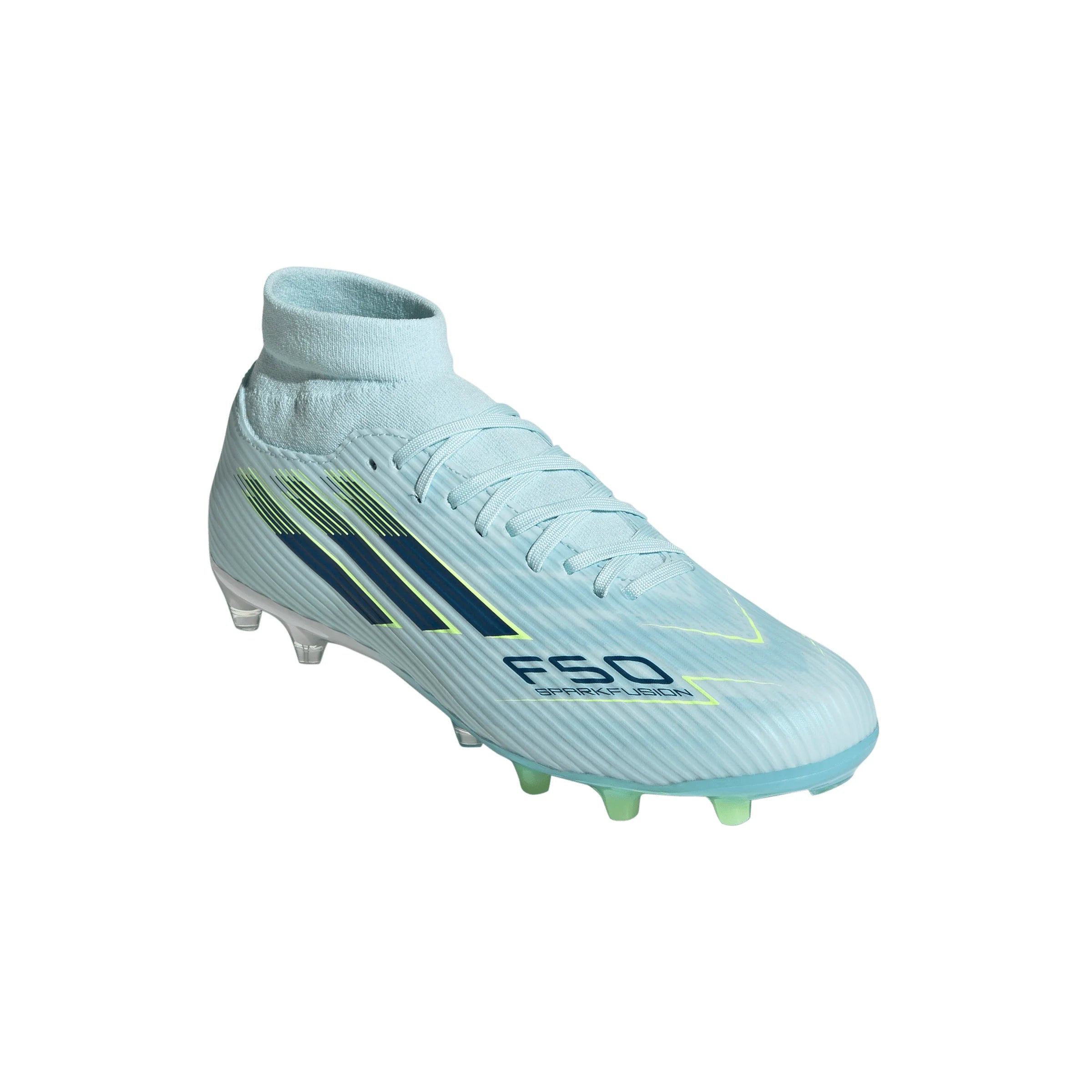 adidas F50 SparkFusion League Mid Cut FG AG Firm Ground Artificial Ground Womens Soccer Cleats Blue