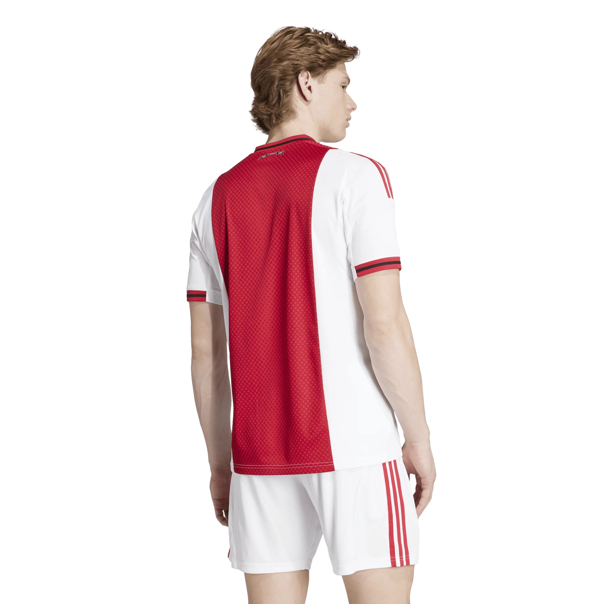 adidas Mens Ajax Amsterdam Home Jersey 25 26 White Red