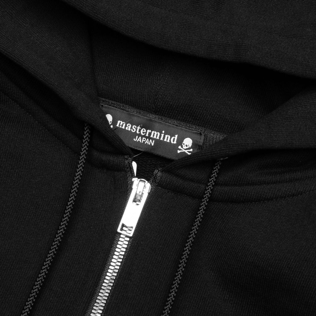 Glass Beaded Full Zip Hoodie Black