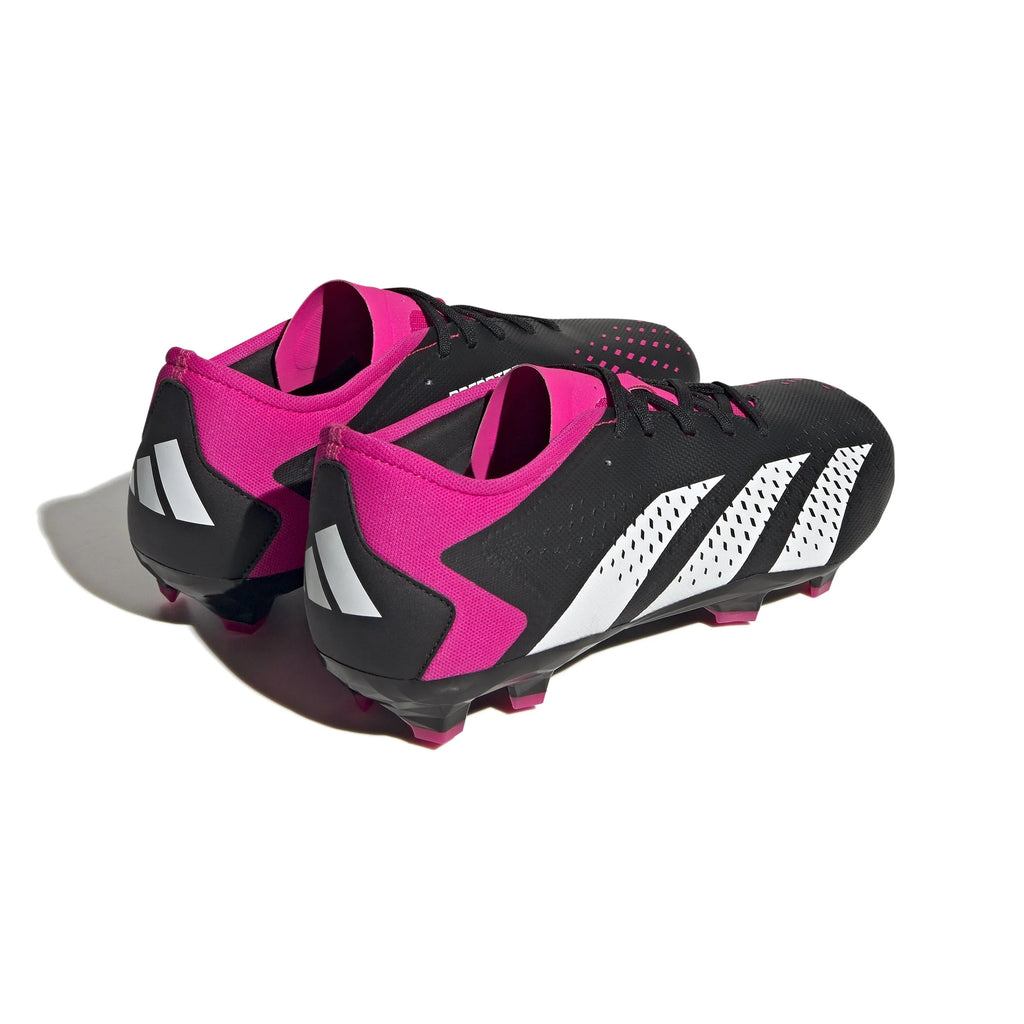 adidas Predator Accuracy3 Low FG Firm Ground Cleats Black White Pink
