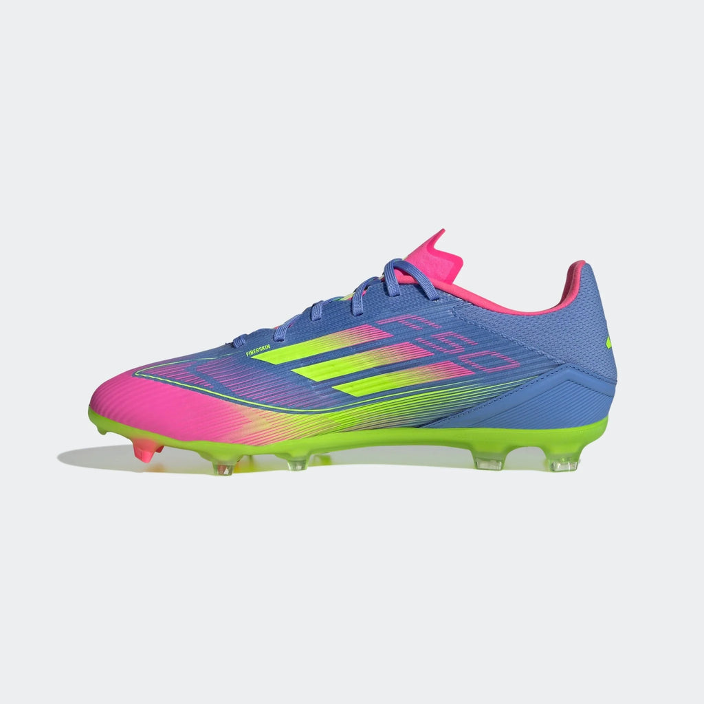 adidas F50 League Firm Multi Ground Boots Blue Fusion Lucid Lemon Lucid Pink