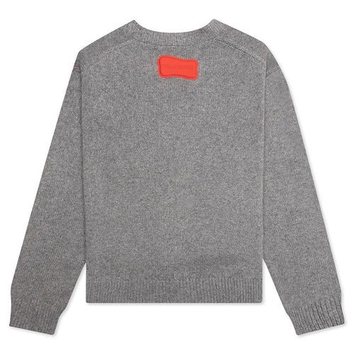 Contrast Pocket Cardigan Grey Melange