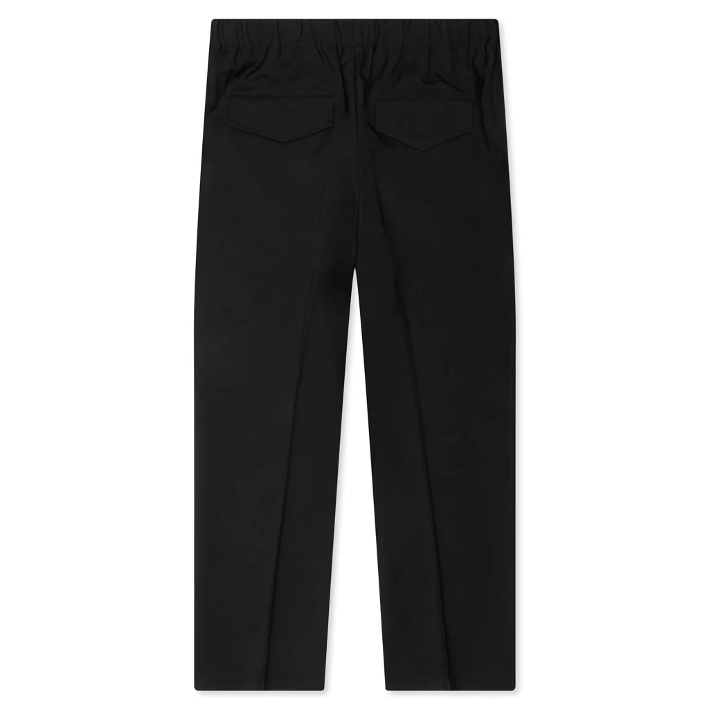 Sharp Gabardine Wool Trouser Black