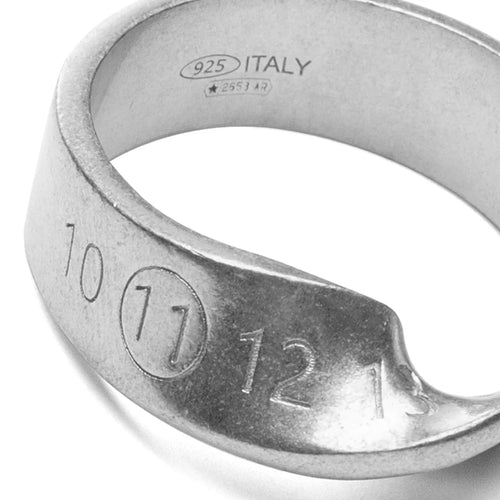 Curved Ring Palladio Semi Polished