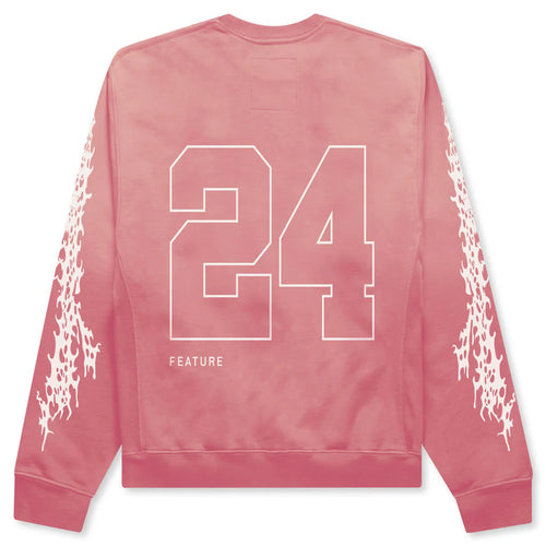Feature x D R G N Huo Crewneck Faded Red