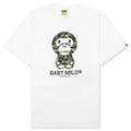 Abc Camo Baby Milo Tee White Green
