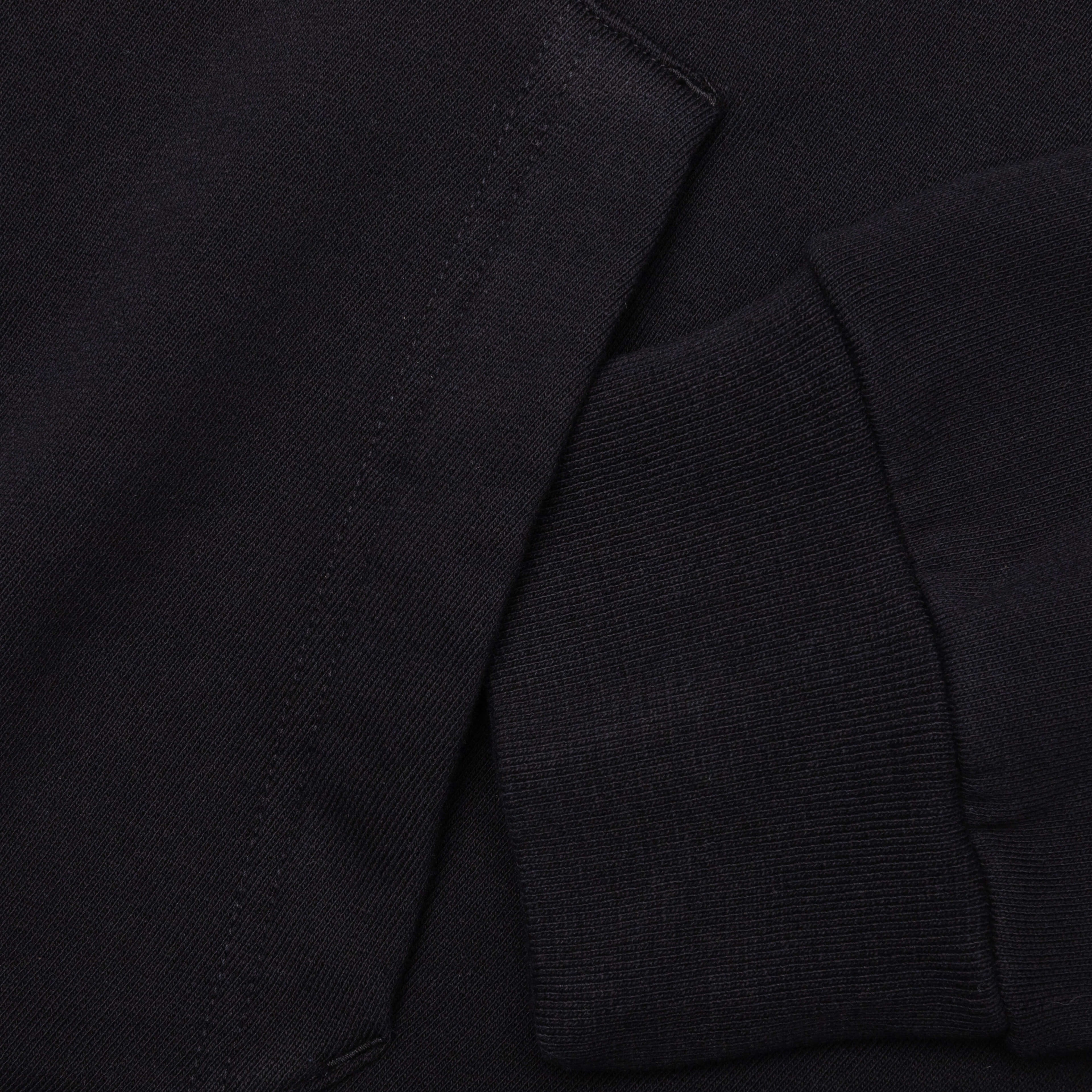 Psychedelic Boxy Fit Hoodie Black
