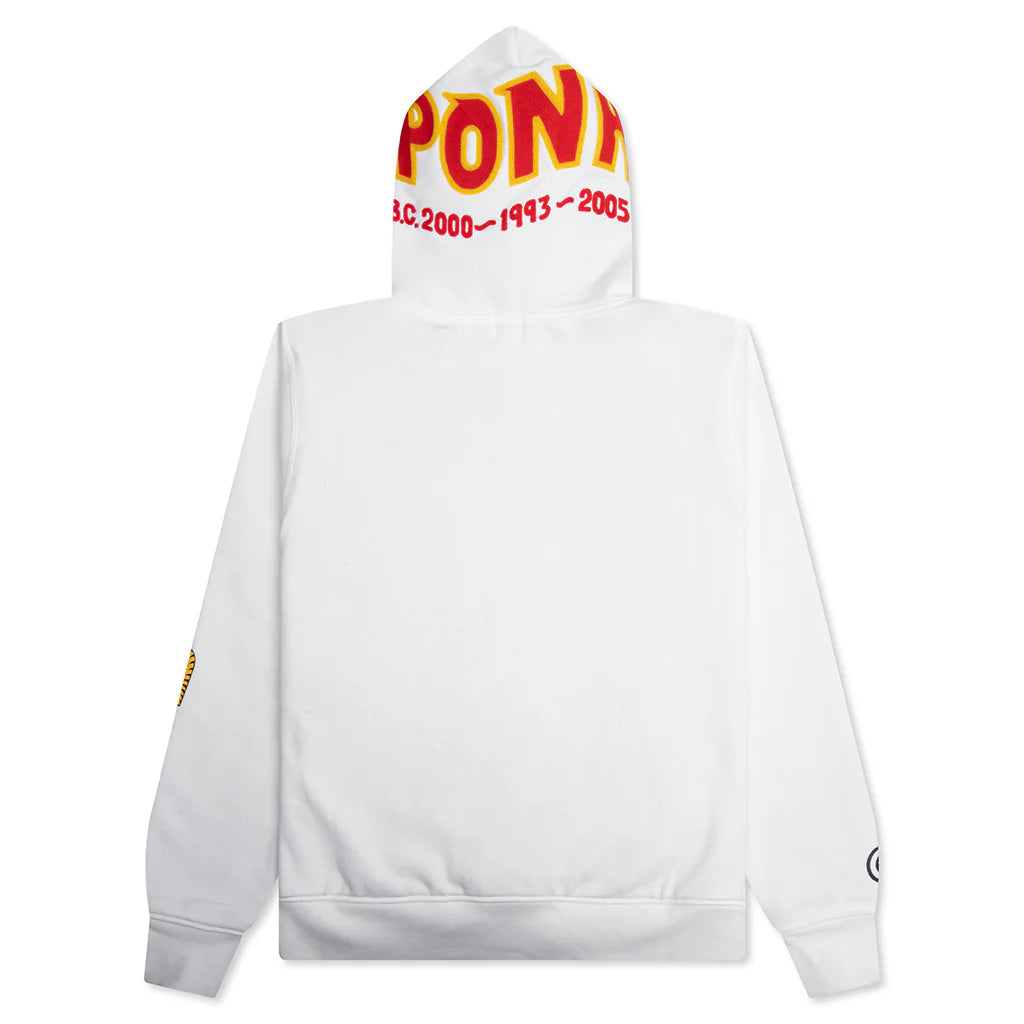 2nd Shark Full Zip Hoodie White