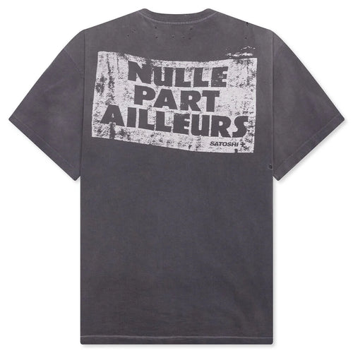 Everywhere Nowhere Tee Washed Black