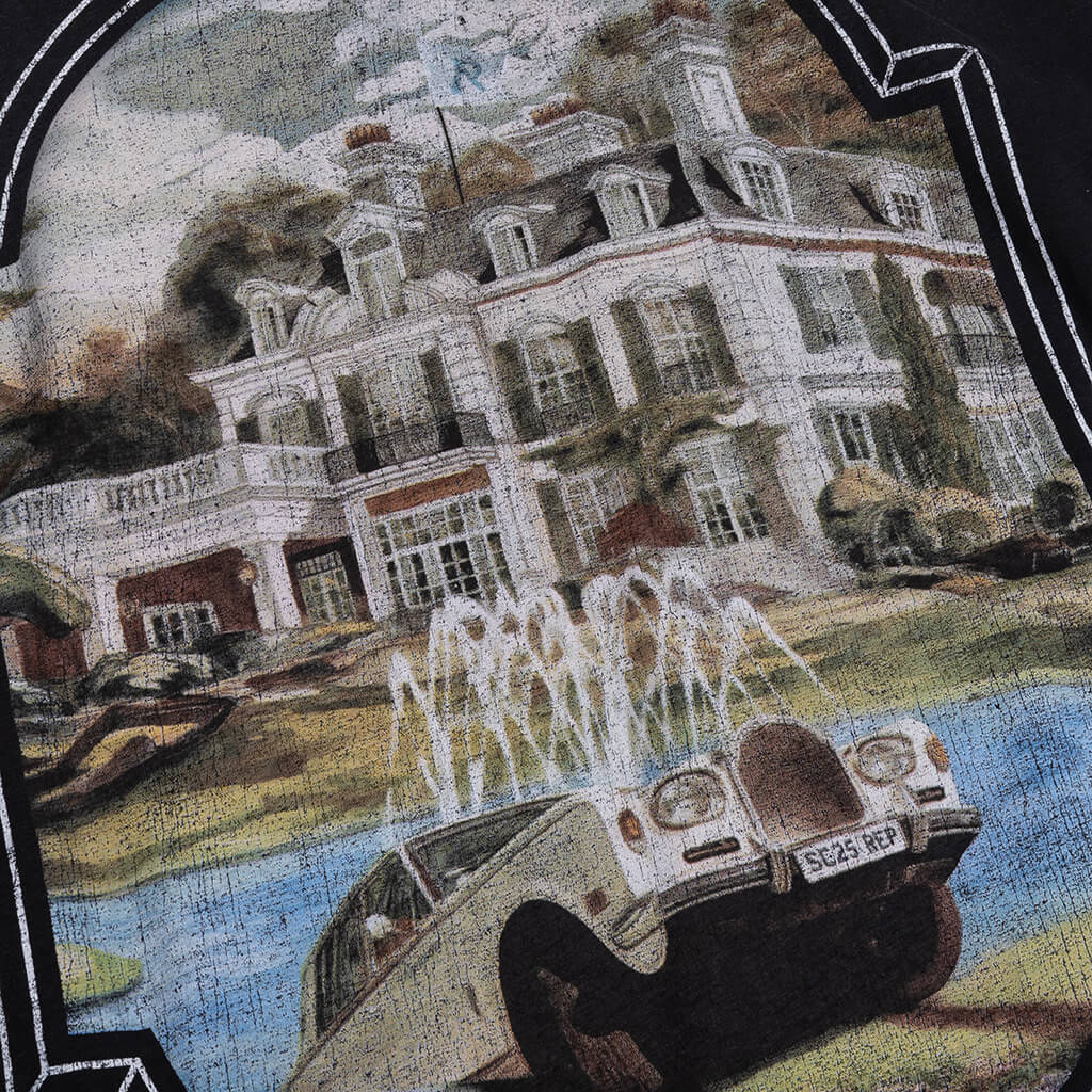 Revere Manor T Shirt Stained Black