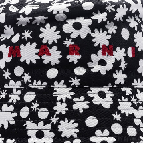 Pop Fields Bucket Hat Black
