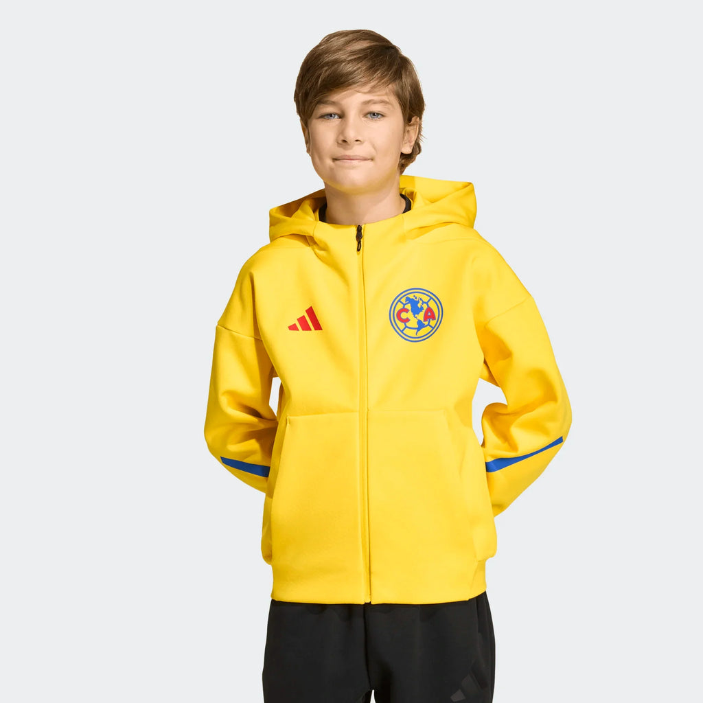 adidas Club America ZNE Anthem Soccer Jacket Yellow