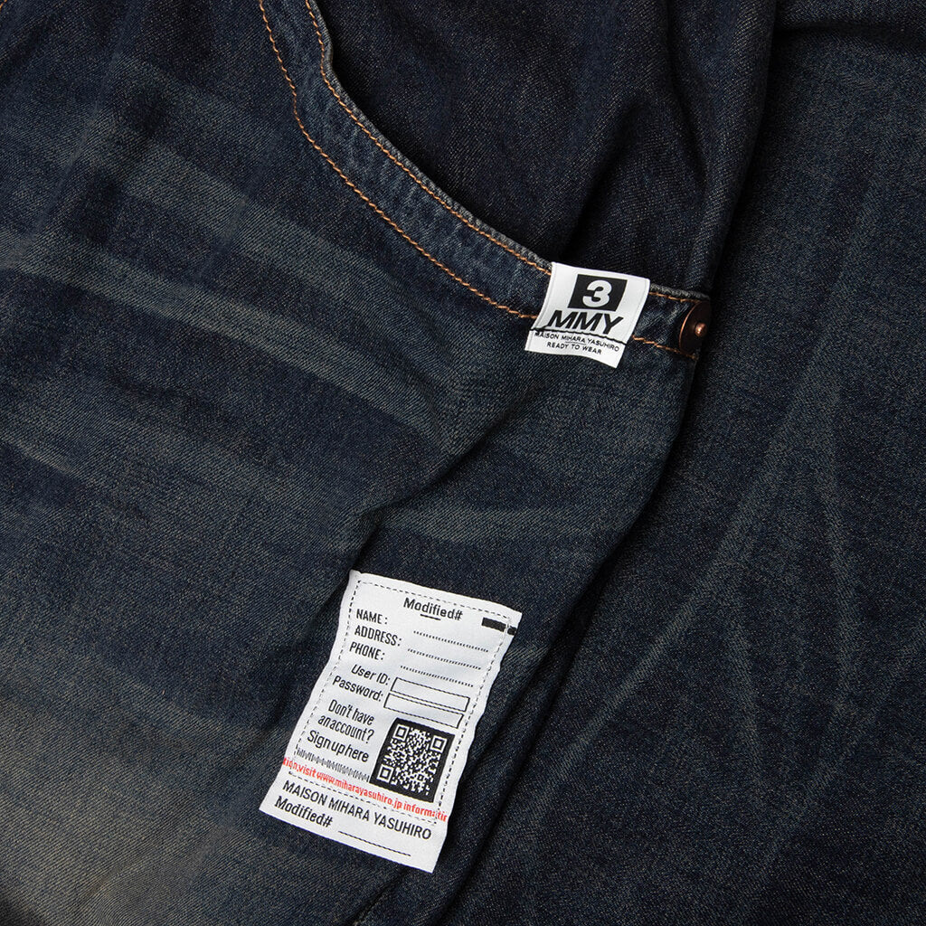 Light Denim Wide Pants Indigo