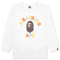 Kids Colors College L S Tee White