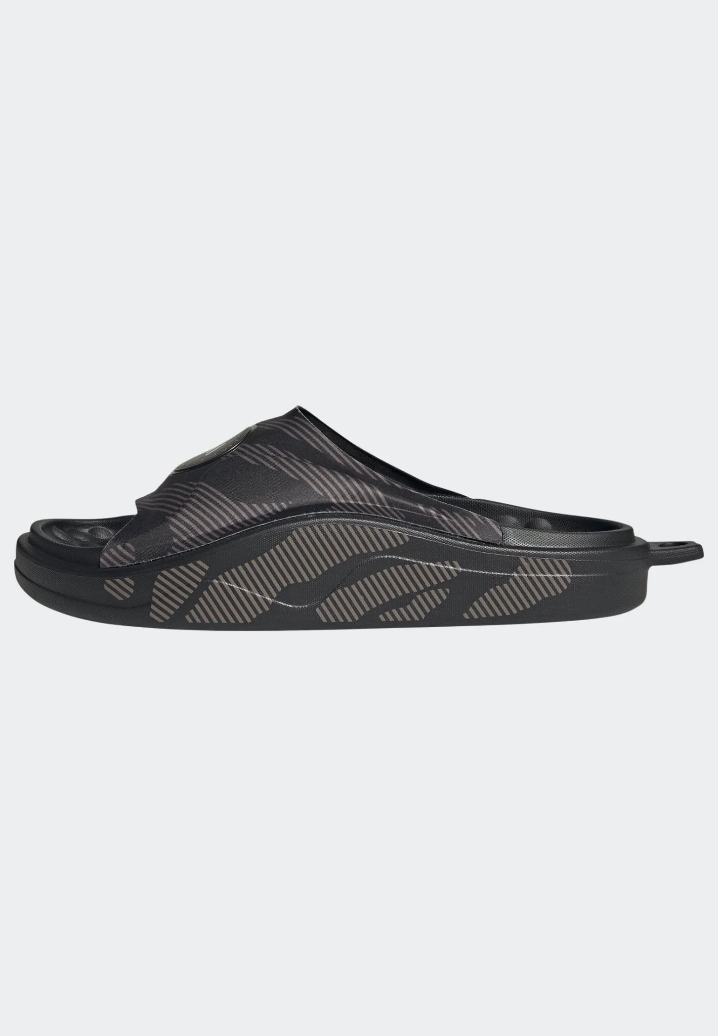 adidas by Stella McCartney Womens Slide Shoes Black Black Tech Earth