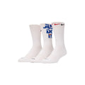 Everyday Plus Cushioned Crew 3 Pack Sock - White/Multi