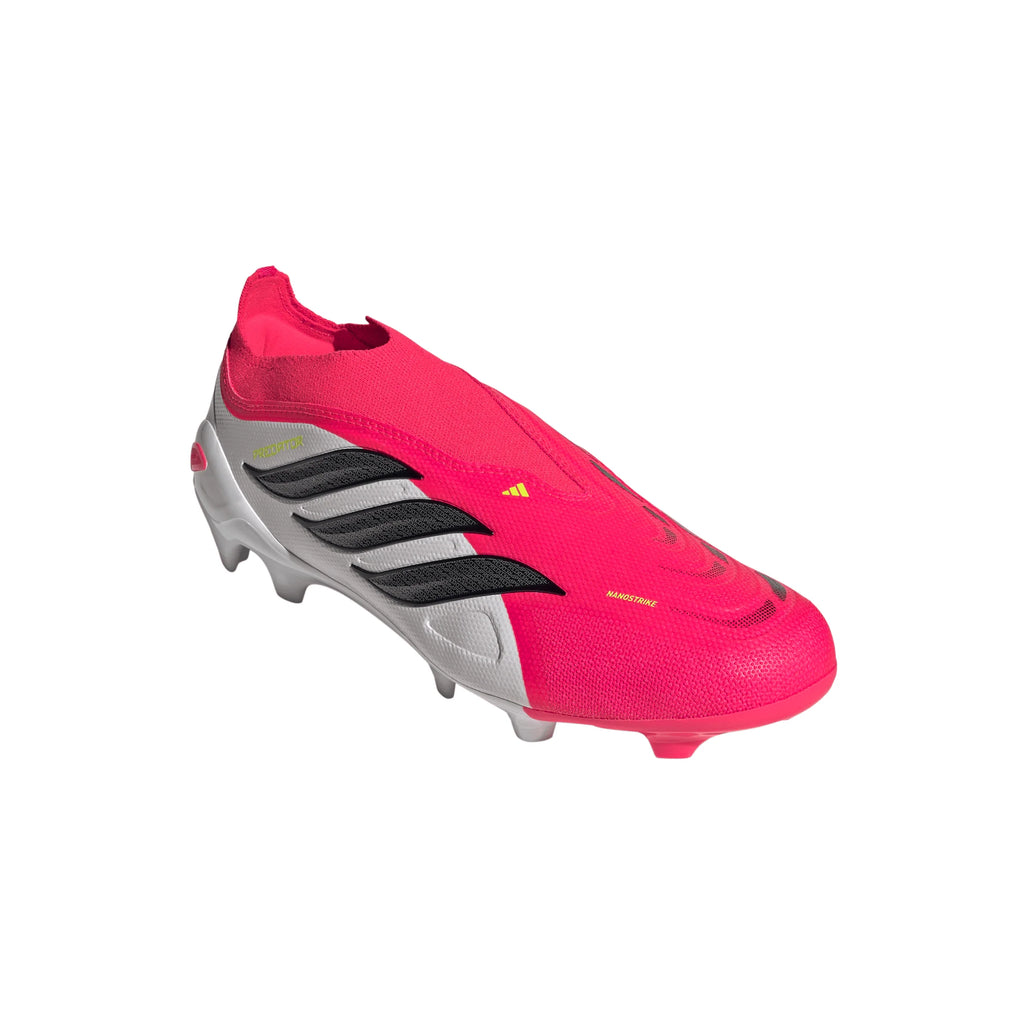 adidas Predator League Laceless FG Firm Ground Mens Soccer Cleats Red Black White
