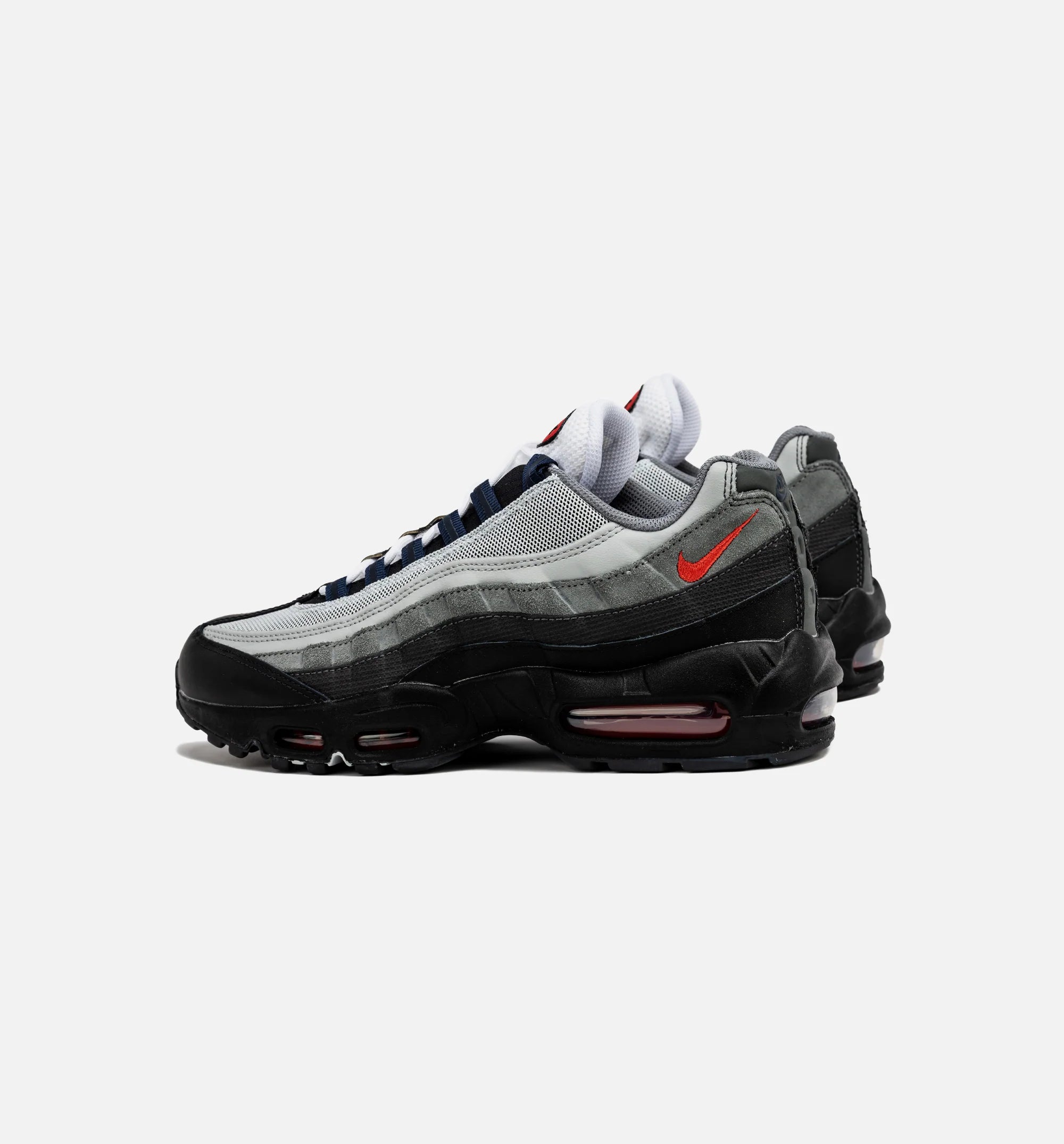 Air Max 95 Mens Lifestyle Shoe Black Anthracite Smoke Grey Track Red